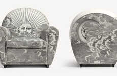 Celestial Silkscreened Armchairs